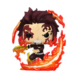 Tanjiro Kamado Funko Pop Plus – Demon Slayer Vinyl Figure Performing Flame Breathing Attack