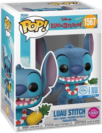 Funko Pop Luau Stitch Flocked Vinyl Figure #1567 – Disney Lilo & Stitch Collectible in Display Box Funko Pop Luau Stitch Flocked Vinyl Figure #1567 – Disney Lilo & Stitch Collectible in Display Box