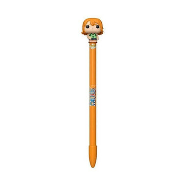 Funko Pop! One Piece Nami Pen Topper – Blue Ink Ballpoint Pen Featuring Orange-Haired Navigator from Anime Series Funko Pop! One Piece Nami Pen Topper – Blue Ink Ballpoint Pen Featuring Orange-Haired Navigator from Anime Series