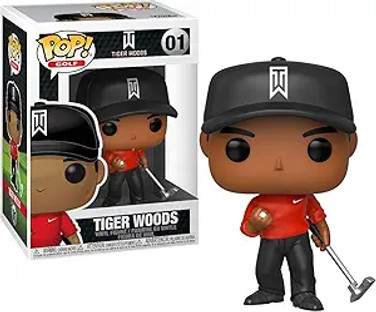 Funko Pop! Golf: Tiger Woods (Red Shirt) Vinyl Figure #01 – Sports Collectible in Display Box Funko Pop! Golf: Tiger Woods (Red Shirt) Vinyl Figure #01 – Sports Collectible in Display Box