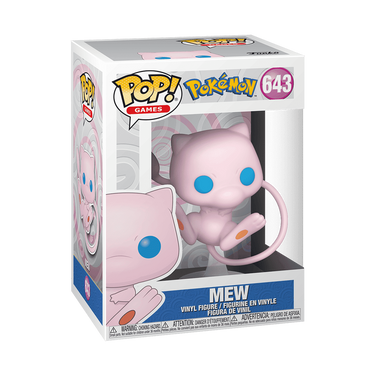 Funko Pop! Games Pokémon Mew Vinyl Figure #643 – Official Pokémon Collectible in Display Box