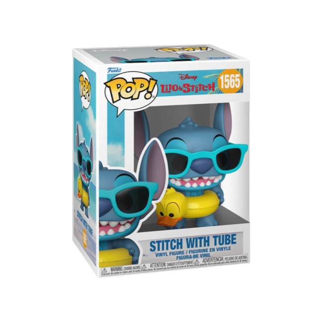 Funko Pop Stitch with Tube Vinyl Figure #1565 – Disney Lilo & Stitch Summer Collectible in Display Box Funko Pop Stitch with Tube Vinyl Figure #1565 – Disney Lilo & Stitch Summer Collectible in Display Box