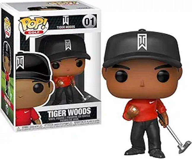 Funko Pop! Golf: Tiger Woods (Red Shirt) Vinyl Figure #01 – Sports Collectible in Display Box Funko Pop! Golf: Tiger Woods (Red Shirt) Vinyl Figure #01 – Sports Collectible in Display Box