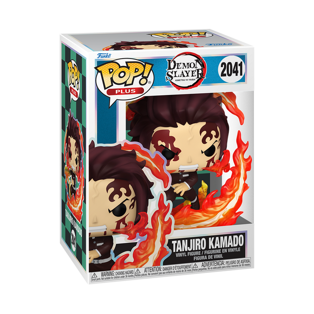 Funko Pop Plus Demon Slayer – Tanjiro Kamado (Dancing Flash) Vinyl Figure #2041 – Anime Collectible in Display Box