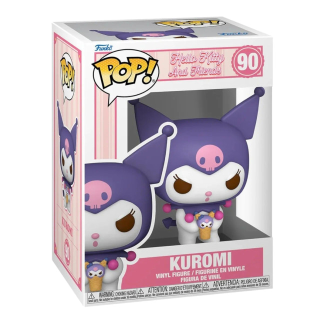 Funko Pop! Sanrio Kuromi Vinyl Figure #90 – Hello Kitty and Friends Collectible in Display Box
