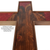 HIS Beauty & Creation - Bookmatched Figured Cherry & Red Epoxy Cross 12"
