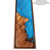 HIS Beauty & Creation - Burled Maple & Blue Epoxy Cross 12"