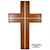 HIS Beauty & Creation - Figured Ipe & White Epoxy Cross 12"