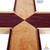 HIS Beauty & Creation - Purple Heart & Curly Maple Wood Wall Cross