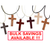 Solid Wood Christian Cross Necklaces (Small)