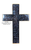 HIS LIGHT Epoxy Wall Cross - Deep Sapphire Blue 12"