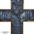 HIS LIGHT Epoxy Wall Cross - Deep Sapphire Blue 12"