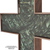 HIS LIGHT - Epoxy Wall Cross - Emerald Green 12"