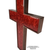 HIS LIGHT Epoxy Wall Cross - Rich Burgundy 12"