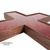HIS LIGHT Epoxy Wall Cross - Rich Burgundy 12"