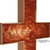 HIS LIGHT Epoxy Wall Cross Rusty Copper 12"