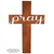 YOUR Word Wood Wall Cross 12" - PRAY