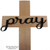 YOUR Word Wood Wall Cross 12" - PRAY