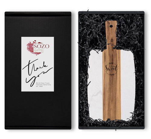 Engraved Wood & Marble Board Gift Box Engraved Wood & Marble Board Gift Box