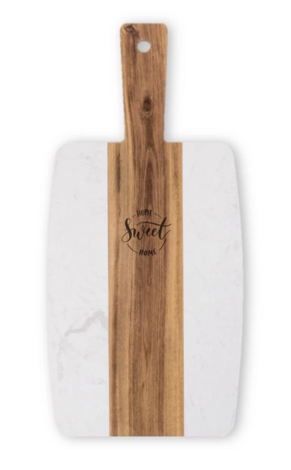 Wood & Marble Board + Marble Coaster Set Gift Box Wood & Marble Board + Marble Coaster Set Gift Box