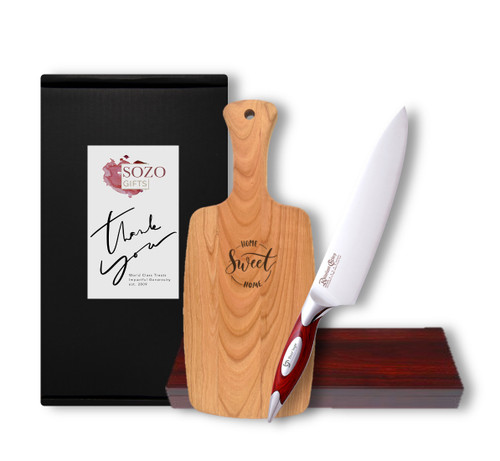 8" Chef Knife & Cutting Board Gift Box