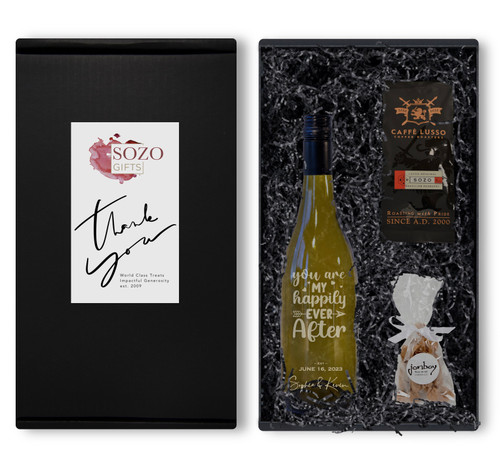 "Celebration Collection" - Engraved 2018 Chardonnay, Caramels & Coffee Gift Box