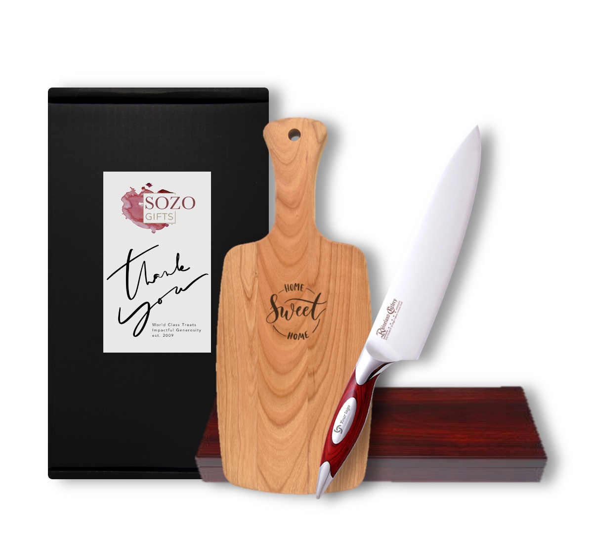 8 Chef Knife & Cutting Board Gift Box