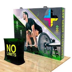 8ft. Stretch Fabric Pop Up Display for Trade Shows 8ft. Stretch Fabric Pop Up Display for Trade Shows