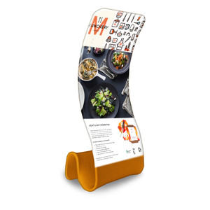 36" S-Curved Fabric Tube Banner Stand 36" S-Curved Fabric Tube Banner Stand