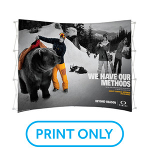 10ft. Curve Pop Up POP03C Fabric Print Replacement 10ft. Curve Pop Up POP03C Fabric Print Replacement