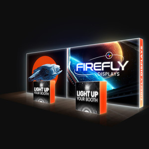 Firefly 20ft. Backlit Wall SEG Trade Show Booth Environment Firefly 20ft. Backlit Wall SEG Trade Show Booth Environment