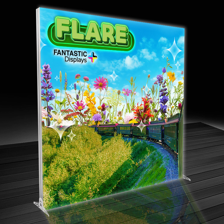 Flare 96" x 96" Backlit Trade Show Double-Sided Backdrop SEG Display