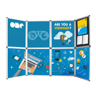 8-Panel Folding Presentation Display Board For Trade Show Table Top