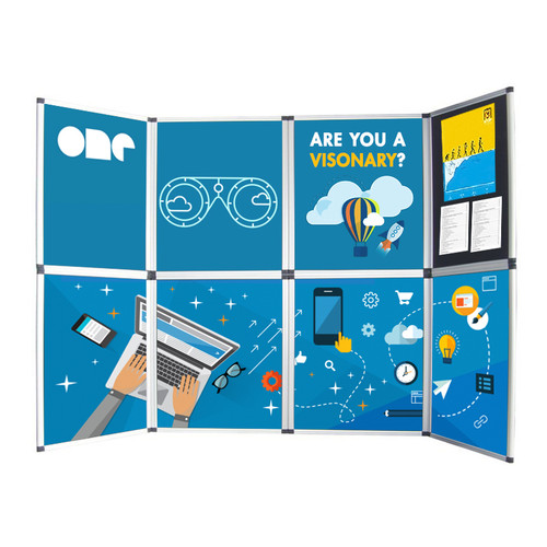 4-Panel Folding Velcro Presentation Display Board For Trade Show Table Top  (PND04)