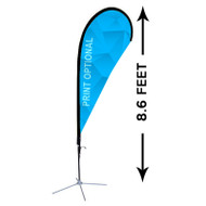 8ft. Custom Teardrop Advertising Flag Kit