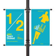 18" Street Light Pole Banner Double Bracket Set