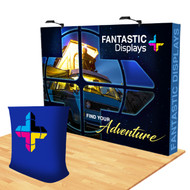 10ft. Stretch Fabric Pop Up Display for Trade Shows (POP03)