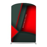 58" Curved Tube Fabric Banner Stand