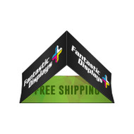 8ft. Triangular Hanging Banner - Trade Show Booth Overhead Display Sign