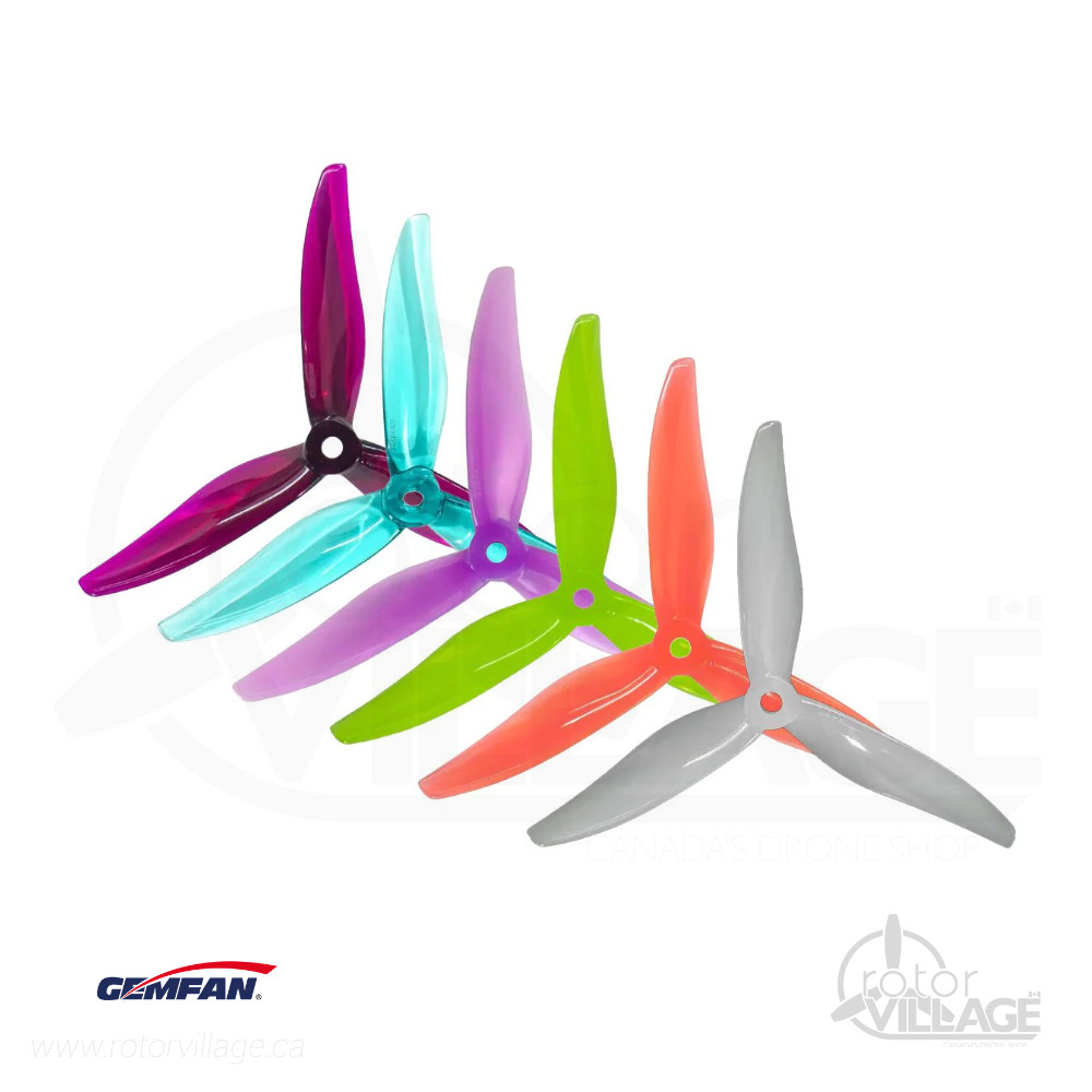 Gemfan 51377 Hurricane MAX Tri-Blade Prop (2CW+2CCW) - Rotor Village