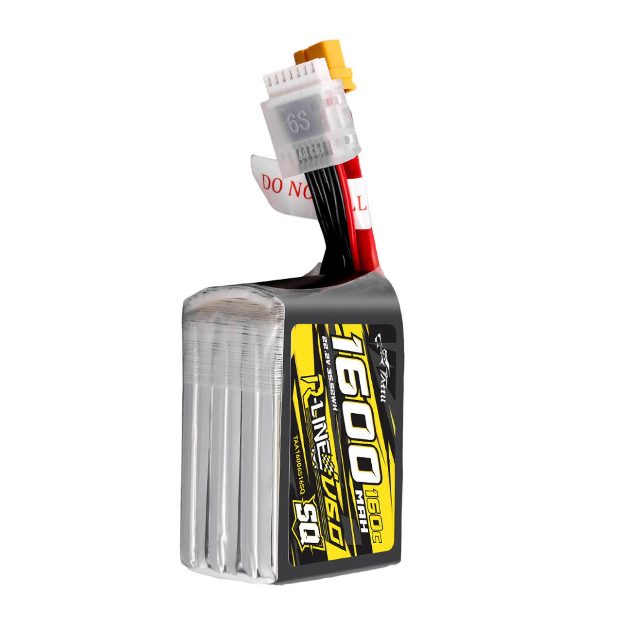 Tattu R-Line V6.0 SQ 1600mAh 6S 160C Lipo XT60 - Rotor Village
