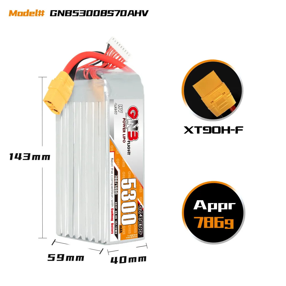 GNB 5300mAh 8S HV - 70C - XT90