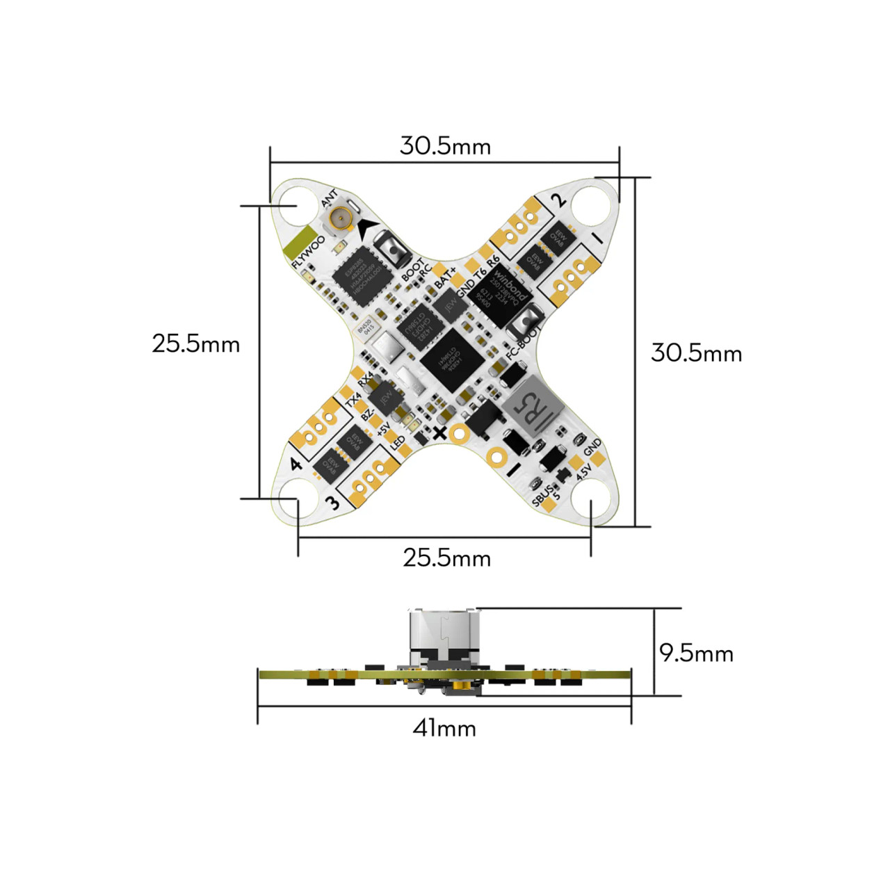 Flywoo GOKU F405 HD 1S 5A ELRS AIO Rotor Village