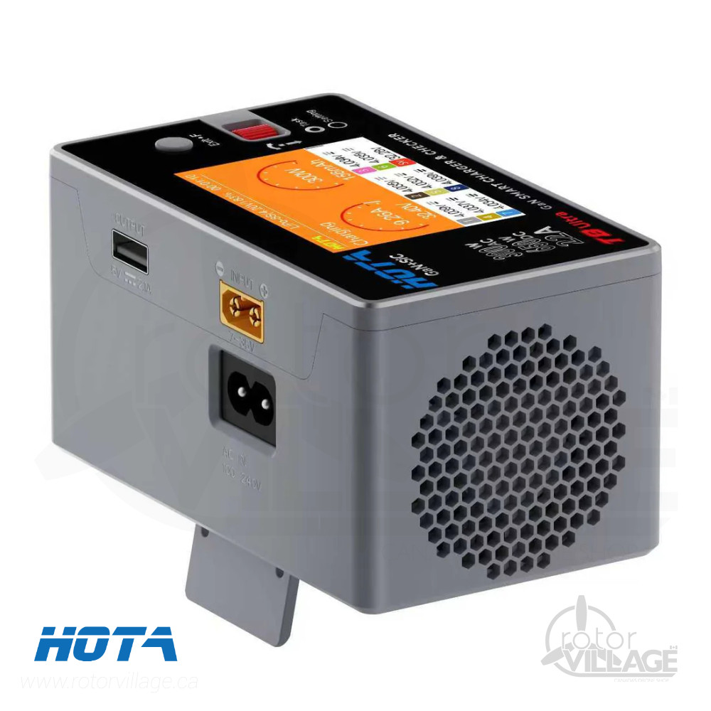 HOTA T8 Ultra AC/DC 650W 1-8S GaN Battery Smart Charger - Rotor