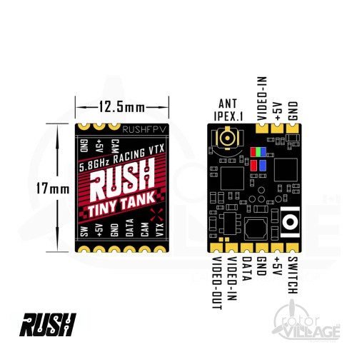 Rush Tiny Tank 5.8GHz VTX w/ SmartAudio (350mW) - Rotor Village