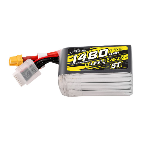 Tattu R-Line V6.0 ST 1480mAh 6S 160C Lipo XT60