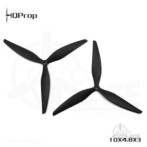 HQProp 10X4.8X3 (1CW+1CCW) Black-Glass Fiber Reinforced Nylon