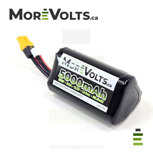 More Volts 3S1P 5000mAh 90A Li-Ion Battery