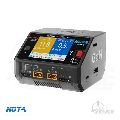 HOTA D6 Ultra AC / DC Charger (Dual Channel)