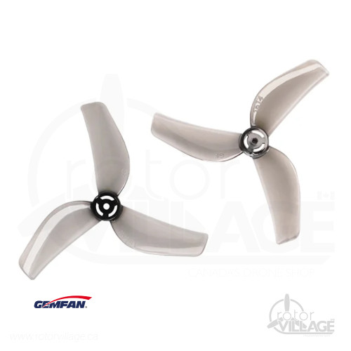 GEMFAN 1614-3 40MM Prop Clear Black (1MM Shaft) (4L+4R)